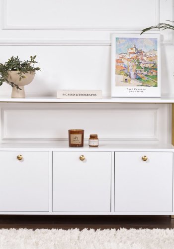 NORDV�RK Solace - Hvit, gullkonsoll