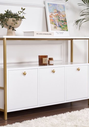 NORDV�RK Solace - Hvit, gullkonsoll