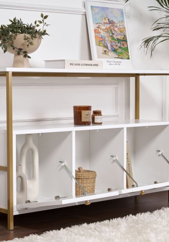 NORDV�RK Solace - Hvit, gullkonsoll