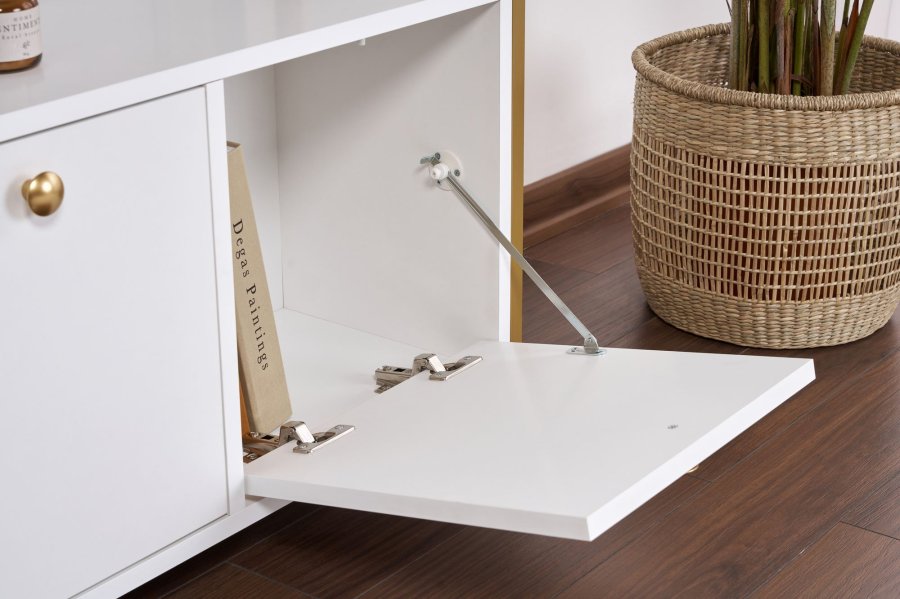 NORDV&Auml;RK Solace - Hvit, gullkonsoll