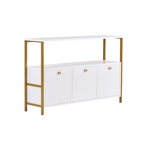 NORDV�RK Solace - Vit, Guld konsol