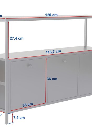 NORDV&Auml;RK Solace - Hvit, gullkonsoll