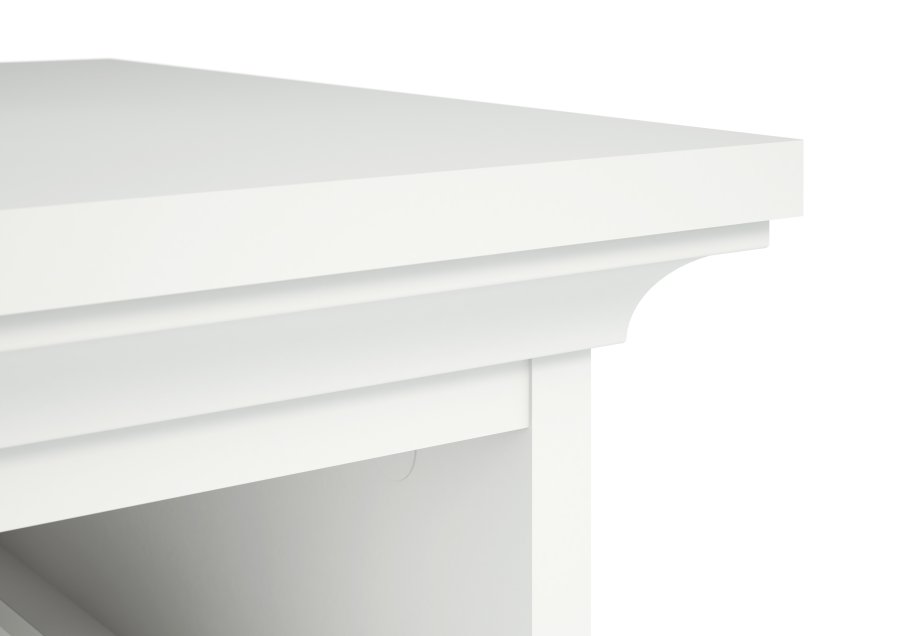 
TVILUM paris natbord - kvadratisk, hvid laminat, 2 skuffer
