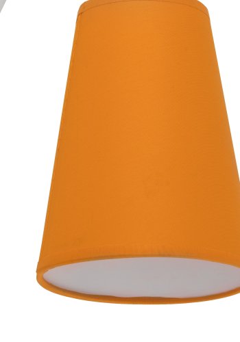 TK Trdfarve vegglampe - stoff og hvitmetall