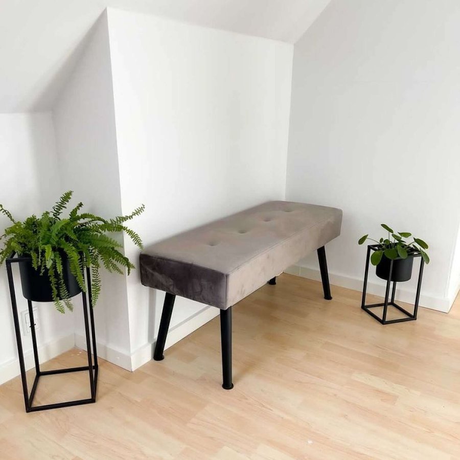 HOUSE NORDIC Marla blomsterstativ - svart stl (sett med 2)