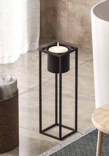 NORDVÄRK GED-023 blomsterstativ - svart metall (H:50)