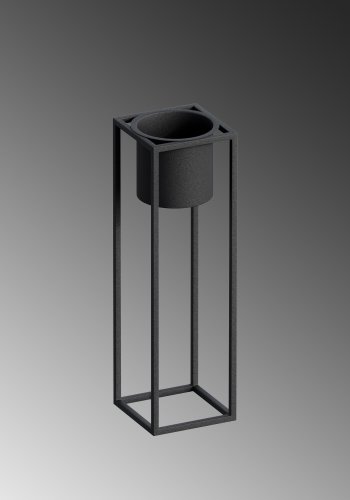 NORDVÄRK GED-023 blomsterstativ - svart metall (H:50)