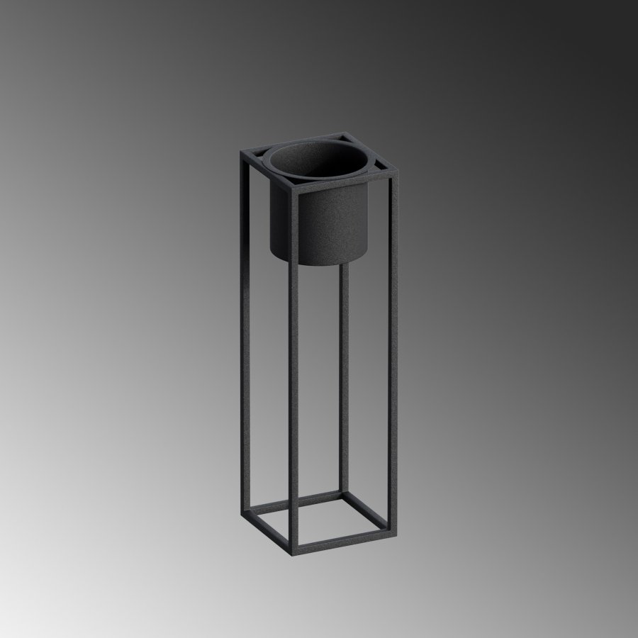 NORDVÄRK GED-023 blomsterstativ - svart metall (H:50)