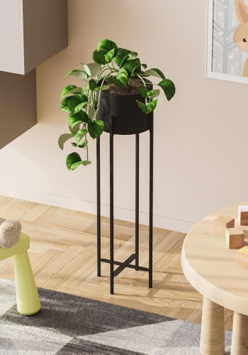 NORDVÄRK GED-025 blomsterstativ - svart metall (H:78)