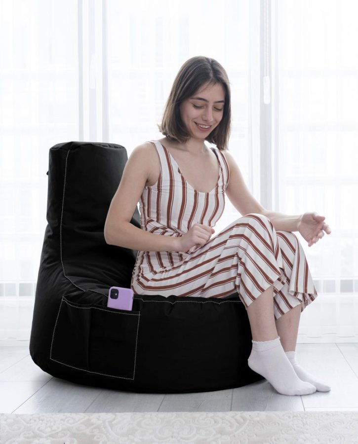 NORDVRK Eva Sport utendrs bnnestol - svart polyester