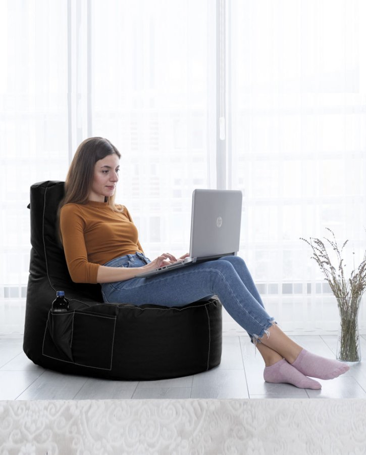 NORDVRK Eva Sport utendrs bnnestol - svart polyester