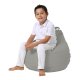 NORDVÄRK Premium Kids Outdoor-Sitzsack für Kinder - rauchfarbenes Polyester