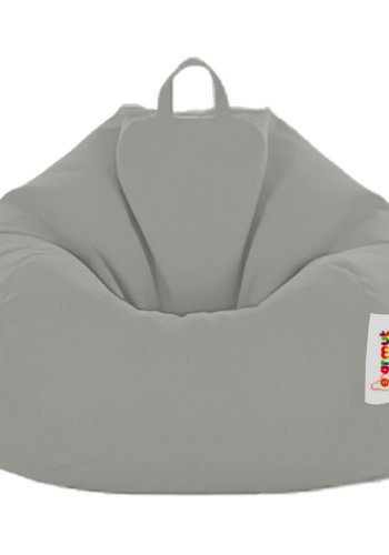 NORDVÄRK Premium Kids Outdoor-Sitzsack für Kinder - rauchfarbenes Polyester