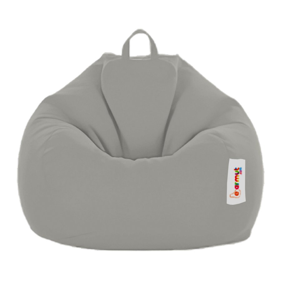 NORDVÄRK Premium Kids Outdoor-Sitzsack für Kinder - rauchfarbenes Polyester