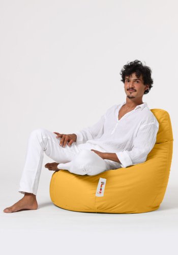 NORDVÄRK Drop L utendrs saccosekk - gul polyester