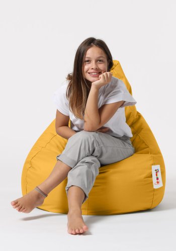 NORDVÄRK Drop L utendrs saccosekk - gul polyester