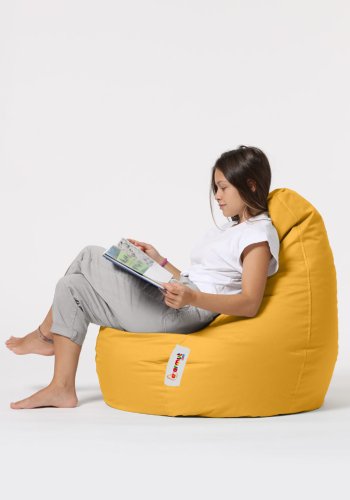 NORDVÄRK Drop L utendrs saccosekk - gul polyester