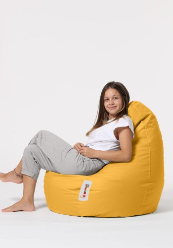 NORDVÄRK Drop L utendrs saccosekk - gul polyester