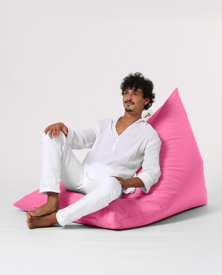 NORDVÄRK Pyramid Big Bed utendrs saccosekk - rosa polyester