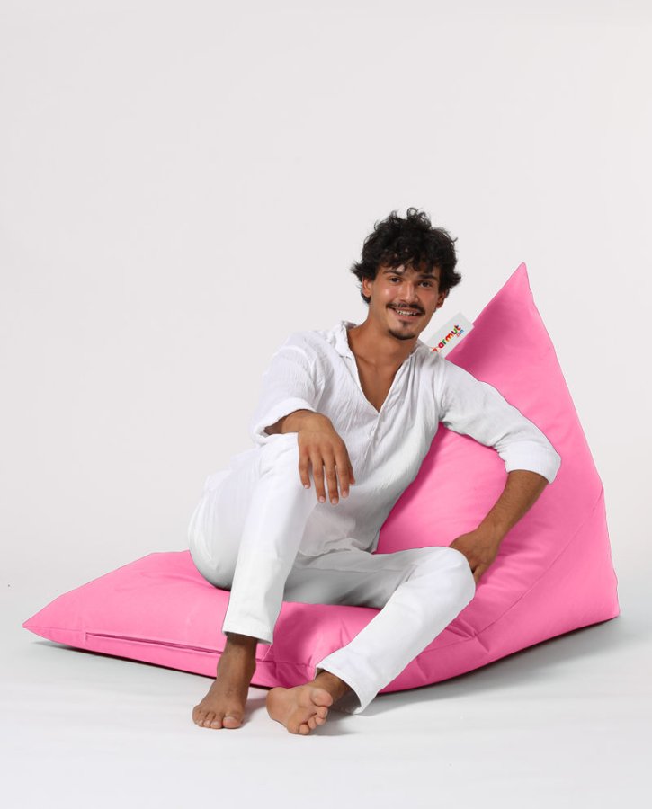 NORDVÄRK Pyramid Big Bed utendrs saccosekk - rosa polyester
