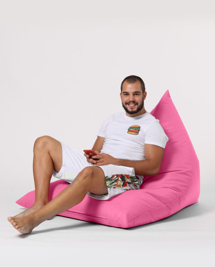 NORDVÄRK Pyramid Big Bed utendrs saccosekk - rosa polyester