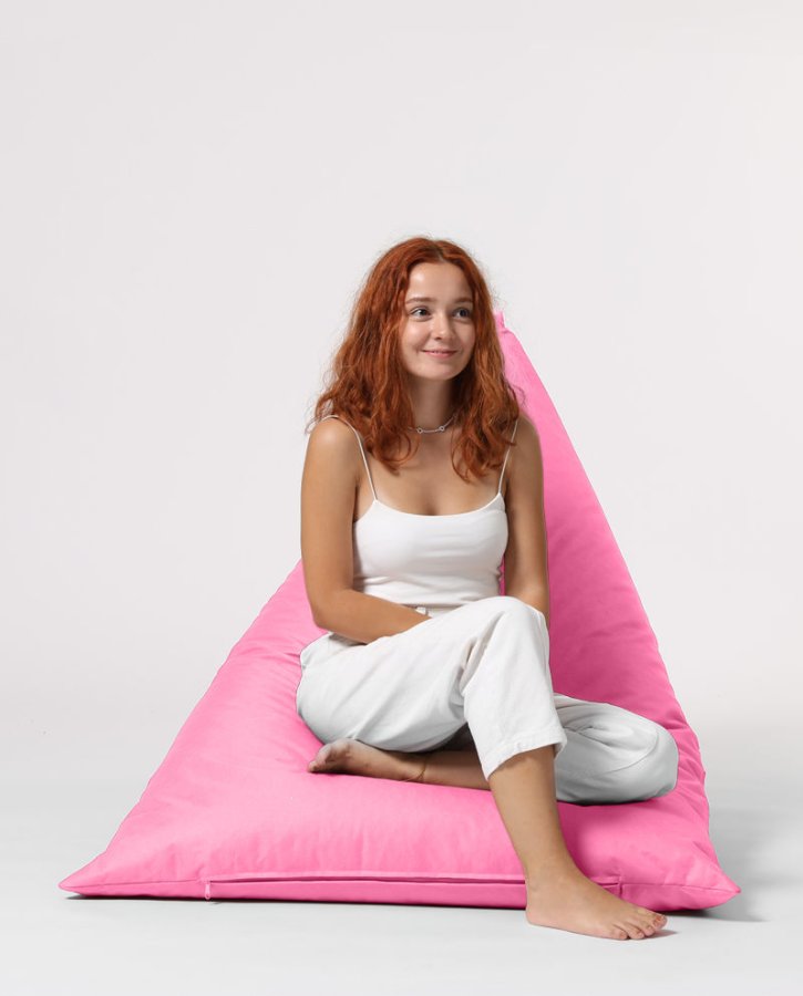 NORDVÄRK Pyramid Big Bed utendrs saccosekk - rosa polyester