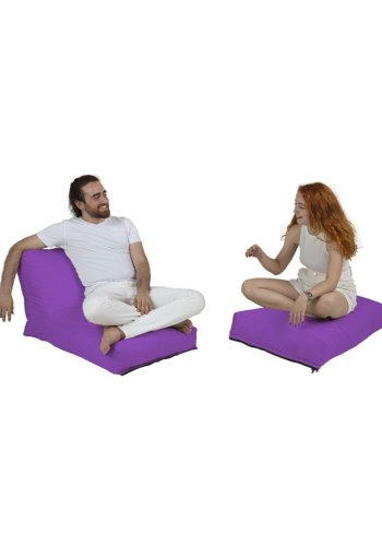 NORDVRK Siesta utendrs bnnepose/solseng, sammenleggbar/uttrekkbar, rektangulr - lilla polyester