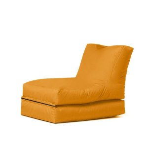 NORDVÄRK Siesta udendrs skkestol/liggestol, foldbar/forlngelse, rektangulr - orange polyester