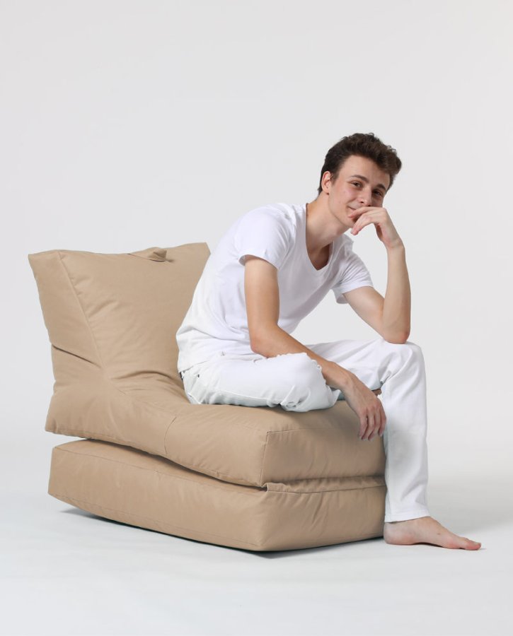 NORDVÄRK Siesta udendrs skkestol/liggestol, foldbar/forlngelse, rektangulr - mink polyester