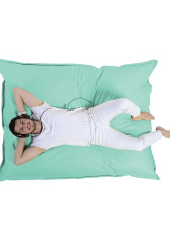 NORDVRK Kjempestor utendrs saccosekk, rektangulr - turkis polyester (140x180)