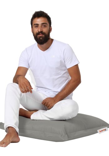 NORDVRK utendrs gulvpute, firkantet - rykfarget polyester (70x70)