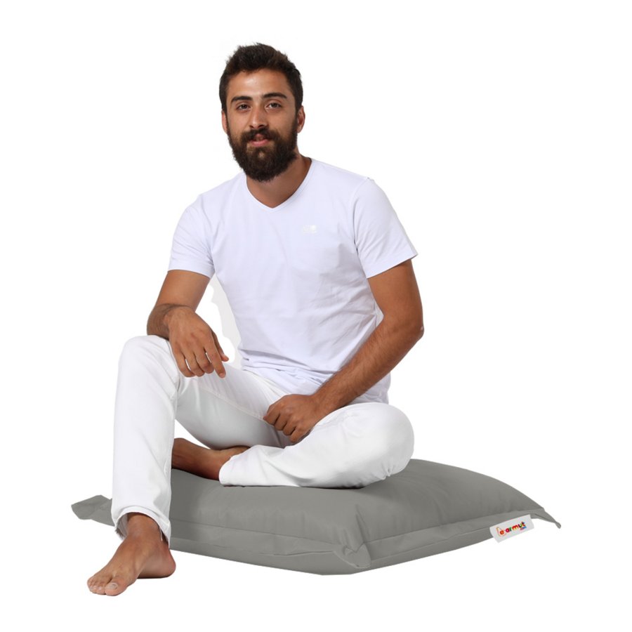 NORDVRK utendrs gulvpute, firkantet - rykfarget polyester (70x70)