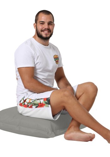 NORDVRK utendrs gulvpute, firkantet - rykfarget polyester (70x70)