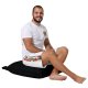 NORDVRK utendrs gulvpute, firkantet - svart polyester (70x70)