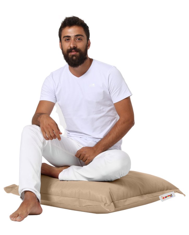 NORDVÄRK utendrs gulvpute, firkantet - mink polyester (70x70)