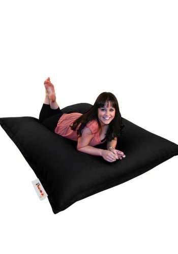 NORDVÄRK utendrs Cushion bnnepose - svart polyester (100x100)