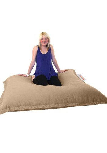 NORDVÄRK Outdoor-Kissen-Sitzsack – Nerz-Polyester (100 x 100)