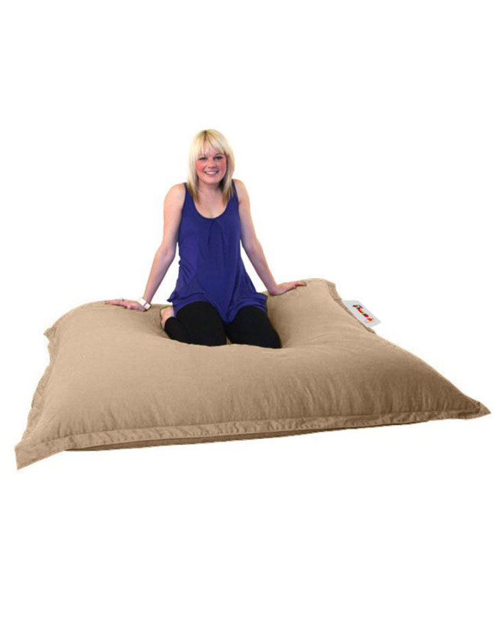 NORDVÄRK Outdoor-Kissen-Sitzsack – Nerz-Polyester (100 x 100)