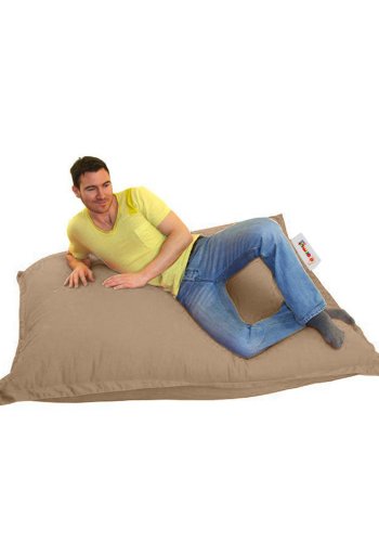 NORDVÄRK Outdoor-Kissen-Sitzsack – Nerz-Polyester (100 x 100)