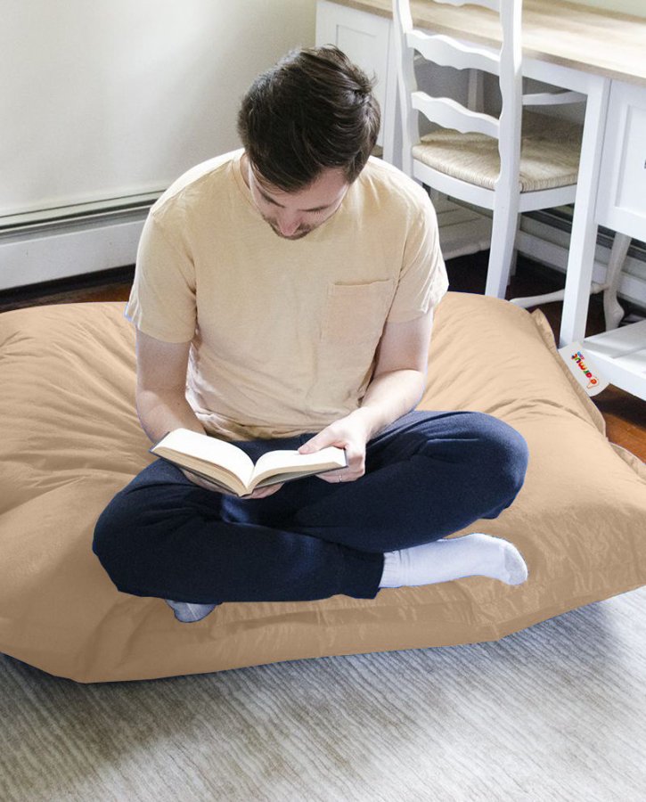 NORDVÄRK Outdoor-Kissen-Sitzsack – Nerz-Polyester (100 x 100)