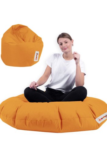 NORDVRK utendrs bnnepose, rund - oransje polyester (100)