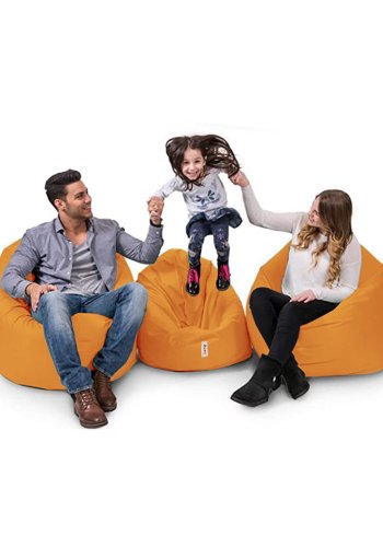 NORDVRK utendrs bnnepose, rund - oransje polyester (100)