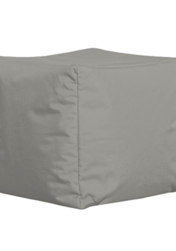 NORDVRK utendrs puff, firkantet - rykfarget polyester (45x45)