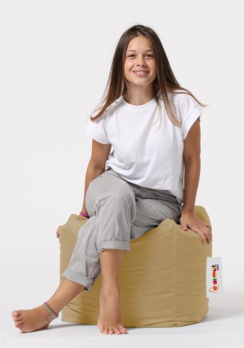 NORDVÄRK utendrs puff, firkantet - mink polyester (45x45)