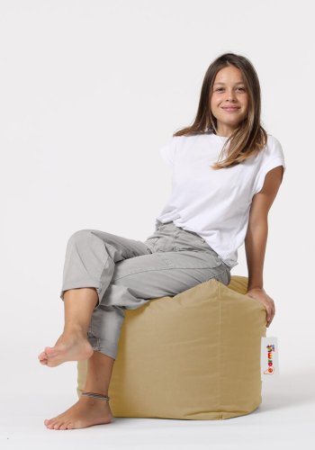 NORDVÄRK utendrs puff, firkantet - mink polyester (45x45)