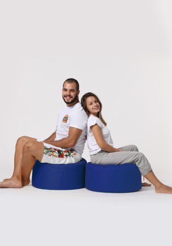 NORDVÄRK Rund utendrs bnnepose - bl polyester