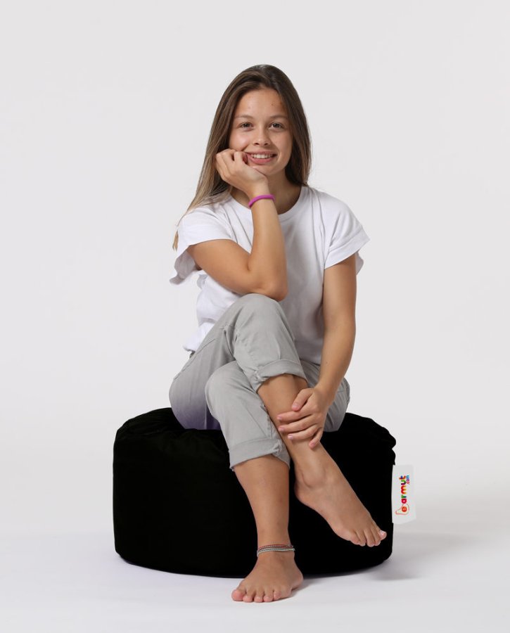 NORDVÄRK Rund utendrs bnnepose - svart polyester