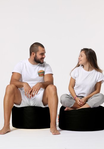 NORDVÄRK Rund utendrs bnnepose - svart polyester