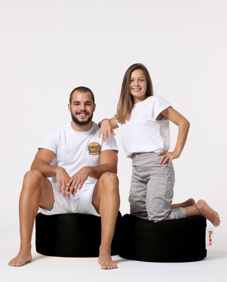 NORDVÄRK Rund utendrs bnnepose - svart polyester