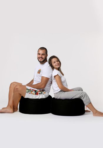 NORDVÄRK Rund utendrs bnnepose - svart polyester